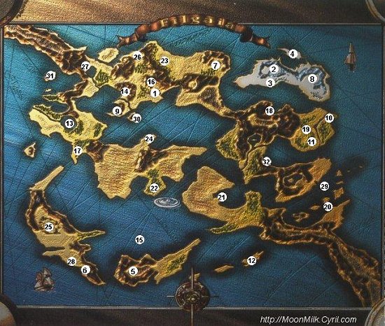 Map of Filgaia